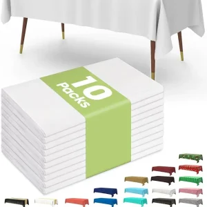 Pureegg Plastic Table Cloth 10 Pack